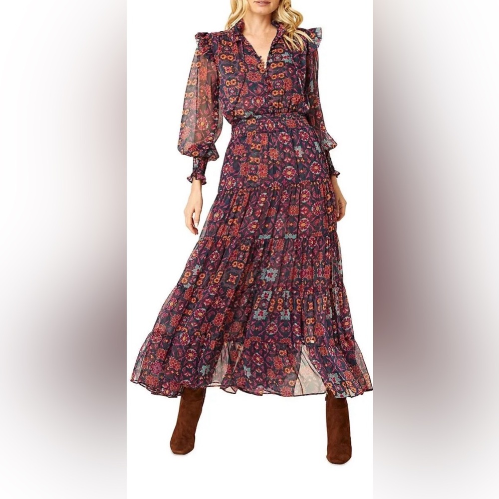 Misa Los Angeles Anisa Maxi Dress in Talitha Tile Size Extra Small - Picture 4 of 9